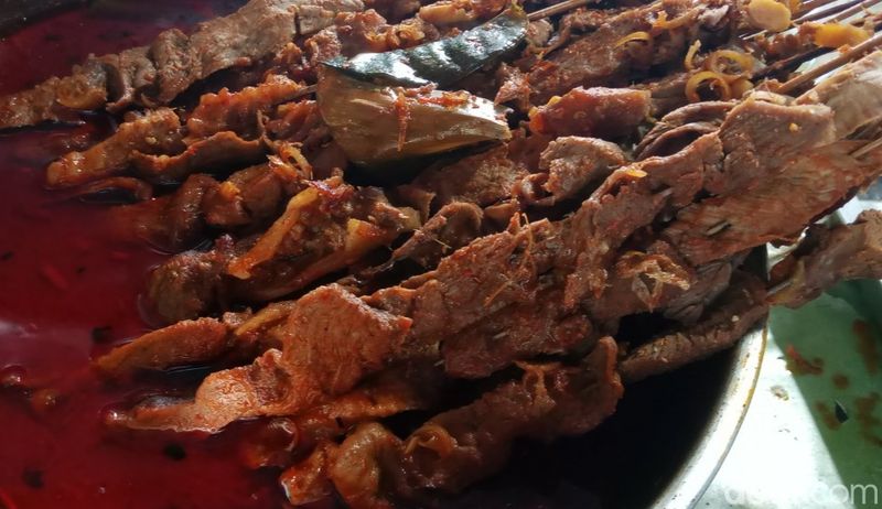 Sate Blengong khas Kota Brebes. Foto diunggah Jumat (27/10/2023).