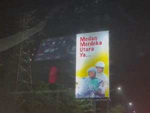 Muncul Baliho Prabowo Medan Merdeka Utara Ya, Gerindra: Keren Banget