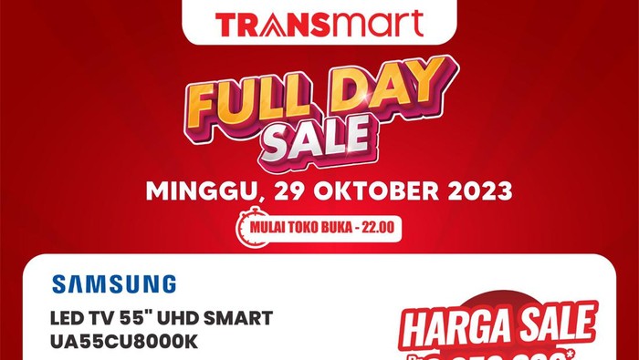 Transmart Full Day Sale TV LED 65 inch dan 55 inch