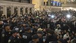 Aksi Massa Pro-Palestina Lumpuhkan Stasiun New York