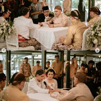 Sang ayah, Cristian Gonzales menjadi wali nikah putrinya Amanda Gonzales. Kini keduanya sah menjadi pasangan suami istri.Foto: dok. Instagram @djanjisoetji.photography