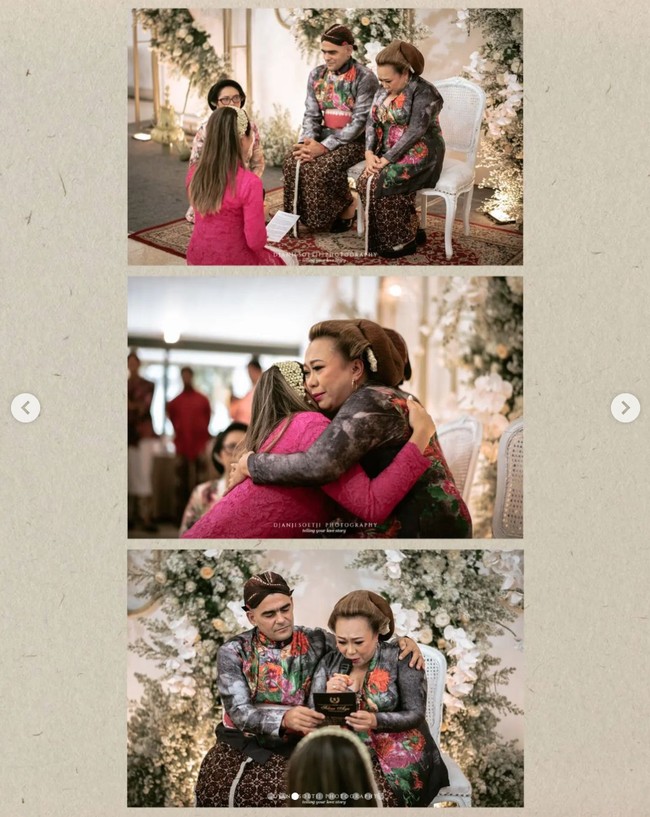 Suasana haru dan khidmat menyelimuti momen siraman Amanda Gonzales. Dia dipersunting Christian Rontini, yang merupakan pemain Persita Tangerang.  Foto: dok. Instagram @djanjisoetji.photography