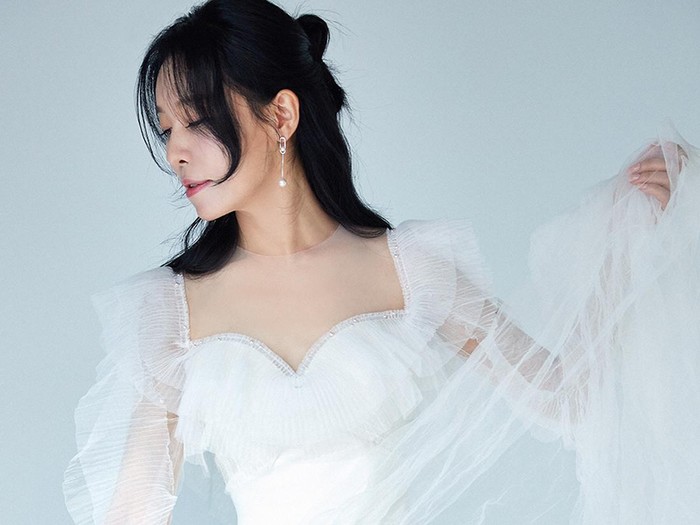 Foto pernikahan aktris Korea Cha Chung Hwa