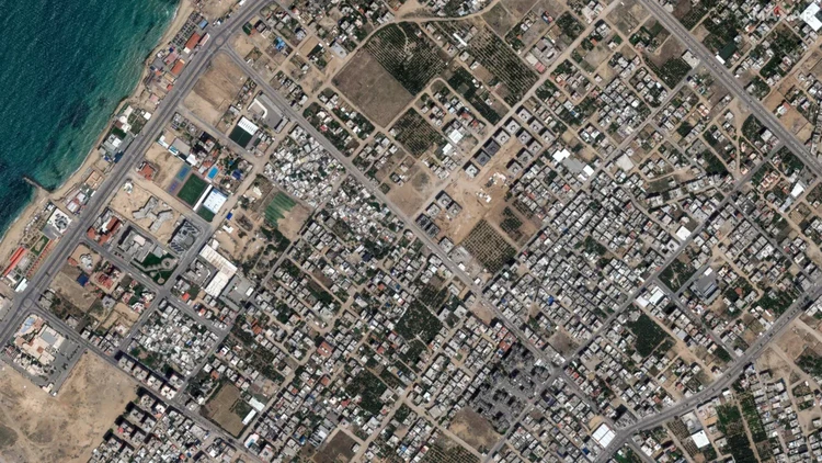 Foto Satelit Gaza Setelah Serangan Udara Israel