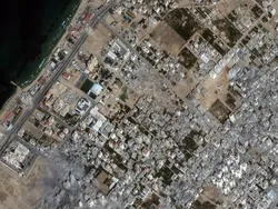 Menyeramkan! Foto Satelit Gaza Sebelum dan Sesudah Serangan Udara Israel