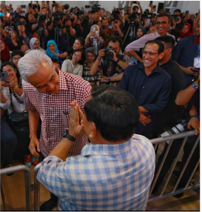 Ganjar Pranowo dan Prabowo Subianto (Dok Instagram Prabowo Subianto)