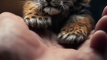 Bayi harimau, tatapan yang terkesan polos. Foto: Boredpanda