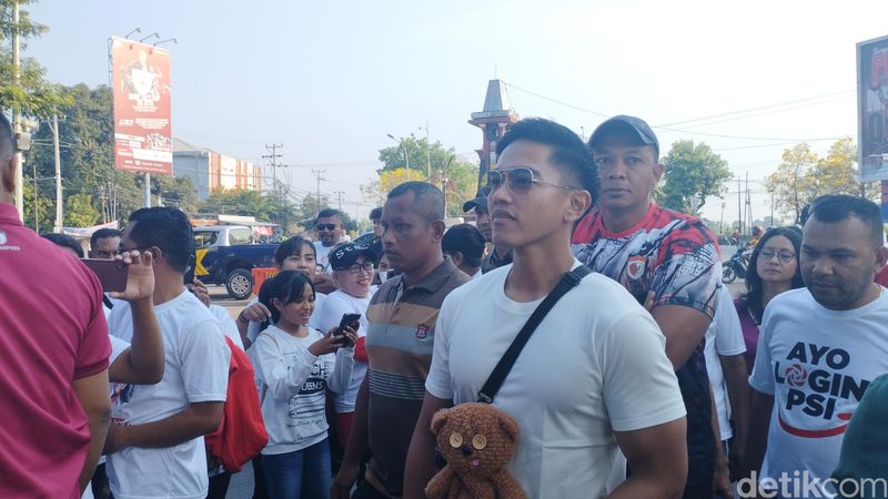 Ketum PSI Kaesang Pangarep di Kupang, NTT, 28 Oktober 2023. (Brigitta BPS/detikcom)