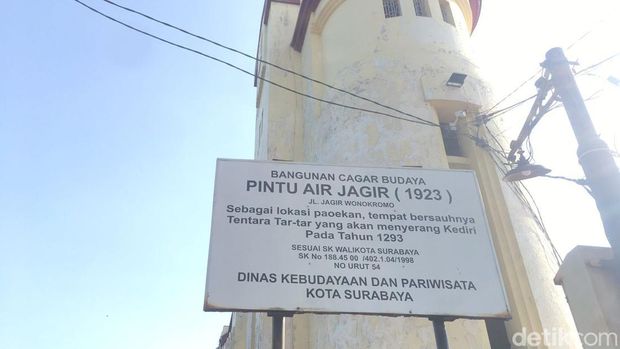 Pintu Air Jagir Surabaya.