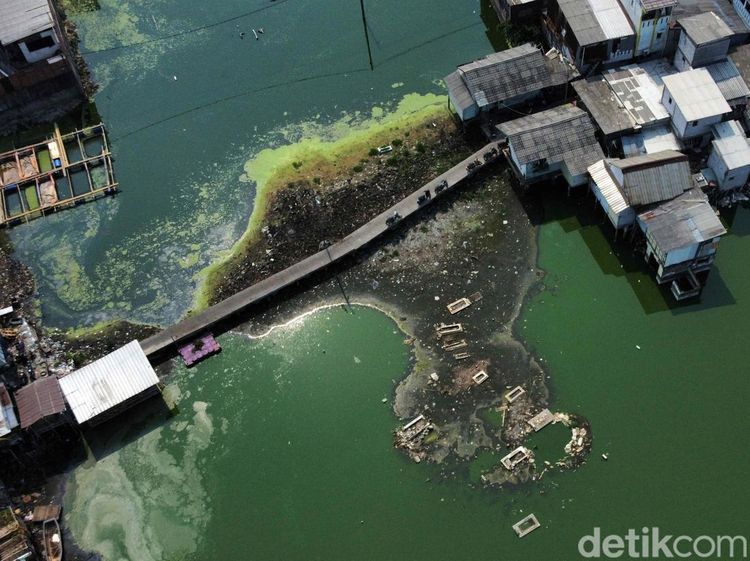 Potret Kampung Apung Surut Akibat Kemarau Panjang
