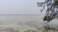 Tak perlu snorkeling, main kano atau berdiri di pinggir pantai saja, dasar laut sudah bisa terlhat. (bonauli/detikcom)