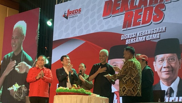 Relawan Damai Sejahtera Deklarasi Dukung Ganjar-Mahfud di Pilpres 2024 (Mulia-detikcom)