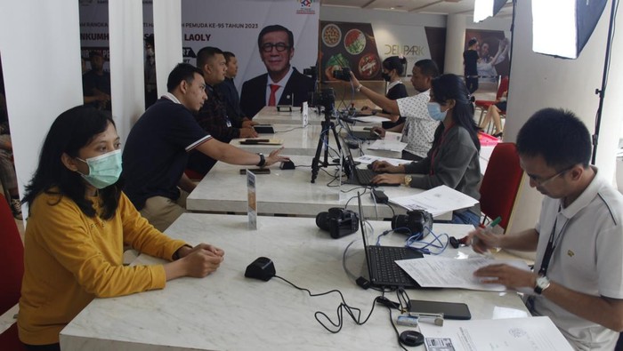 Suasana pelaksanaan layanan Smart Eazy Passport. (Foto: dok Imigrasi Medan).