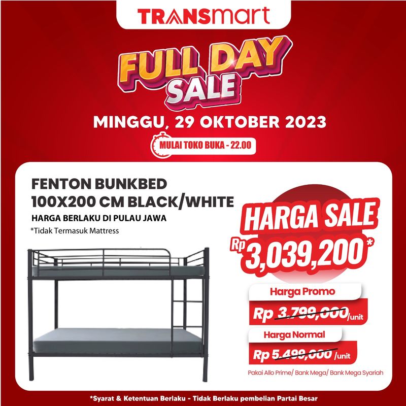 Transmart Full Day Sale-Tempat tidur tingkat