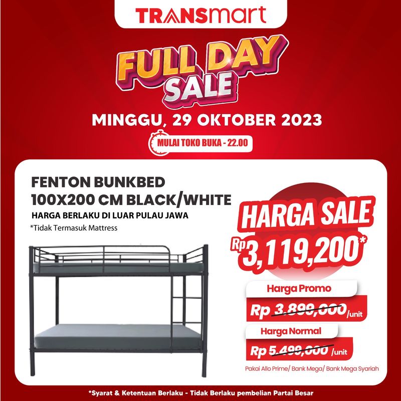 Transmart Full Day Sale-Tempat tidur tingkat