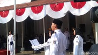 Pembacaan ikrar Sumpah Pemuda sebagai pengingat dan penggugah semangat para kaum muda. (Foto: Cicin Yulianti/detikEdu)