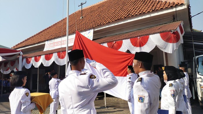 Upacara sumpah pemuda di Museum Sumpah Pemuda (Tina/detikcom)