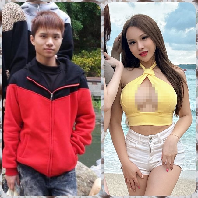 Aku sebagai pria di usia 20 tahun dan aku sebagai wanita di usia 34 tahun. Walau aku tidak pernah bisa benar-benar menjadi seorang wanita, aku pikir ini sudah sangat hebat. tulisnya. Foto: Instagram