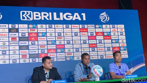 Konferensi pers Persita Tangerang jelang hadapi Bali United, Minggu (29/10/2023) di Gianyar.