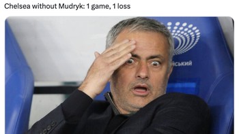 Kekalahan London biru diduga karena tidak memainkan Mudryk. Foto: Twitter/X