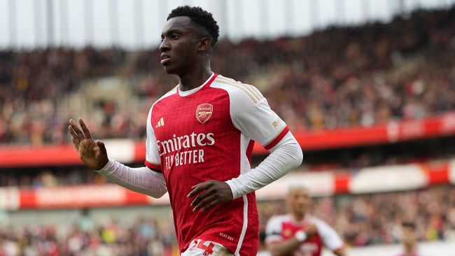 Tak Ada Gabriel Jesus, Eddie Nketiah Pun Jadi