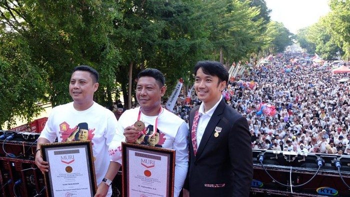 Jalan santai yang digelar Gerindra Sulsel di Makassar pecahkan rekor MURI.