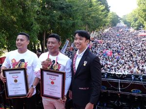 Momen Waka Gerindra Sulsel Salah Baca Teks Sumpah Pemuda Saat Jalan Sehat