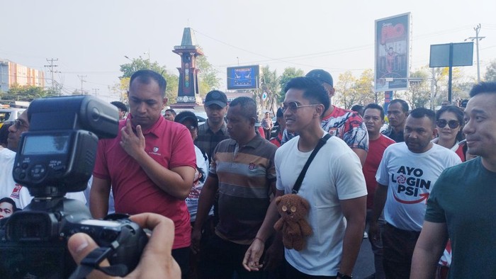 Kaesang Pangarep di Kupang, NTT ( Brigitta Belia-detikcom)