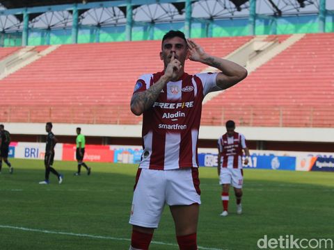 Laga Persis Solo melawan Bhayangkara FC di Stadion Maguwoharjo, Sleman, Minggu (29/10/2023).