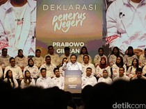 Momen Prabowo Sampaikan Optimismenya Saat Deklarasi Penerus Negeri