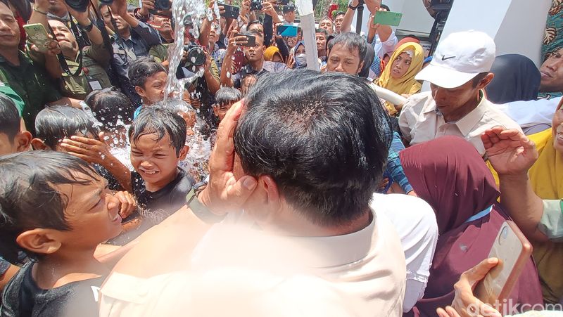 Prabowo Subianto di Banyumas, Minggu (29/10/2023).