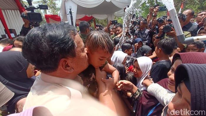 Prabowo Subianto di Banyumas, Minggu (29/10/2023).