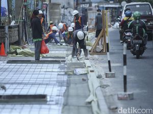 Trotoar Jl Margonda Dibongkar Lagi, PKS Minta Desainnya Diperhatikan