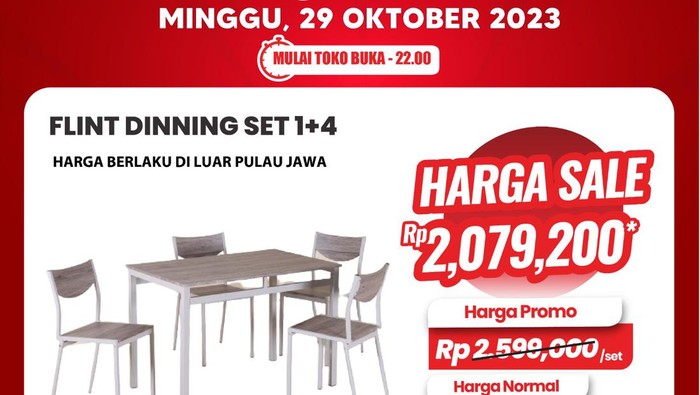 Transmart Full Day Sale- Meja Makan