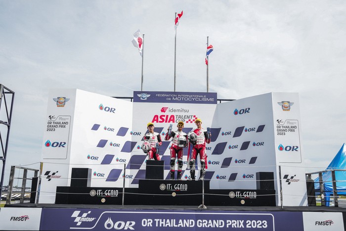 Veda Ega Pratama di Asia Talent Cup 2023 Seri Thailand