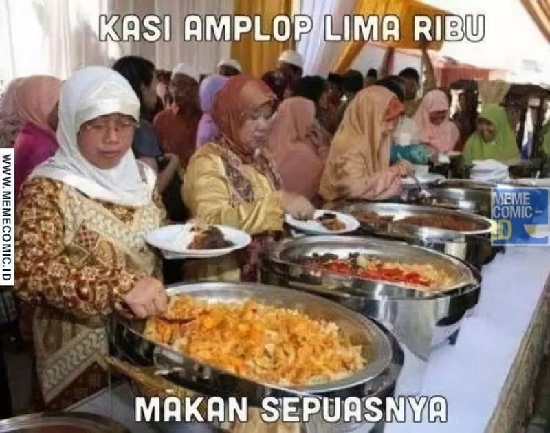 Siapa yang paling suka pergi kondangan? Asik deh, bisa makan sepuasnya dan jumpa teman-teman lama.