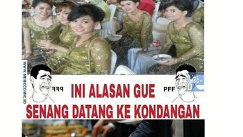 Tim mejeng dan cari pasangan atau tim cari makan? Foto: memecomic.id