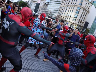 1.000 Spider-Man Kumpul di Buenos Aires Argentina, Ngapain?