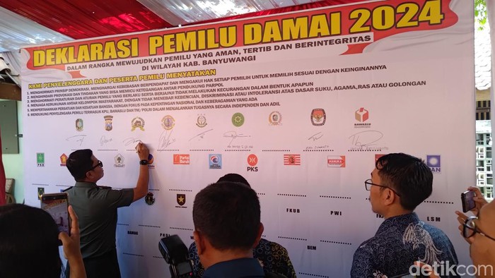 deklarasi damai pemilu di banyuwangi