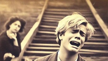 Si tiba-tiba ada perempuan di belakanganya dong. Foto: (Bored Panda).