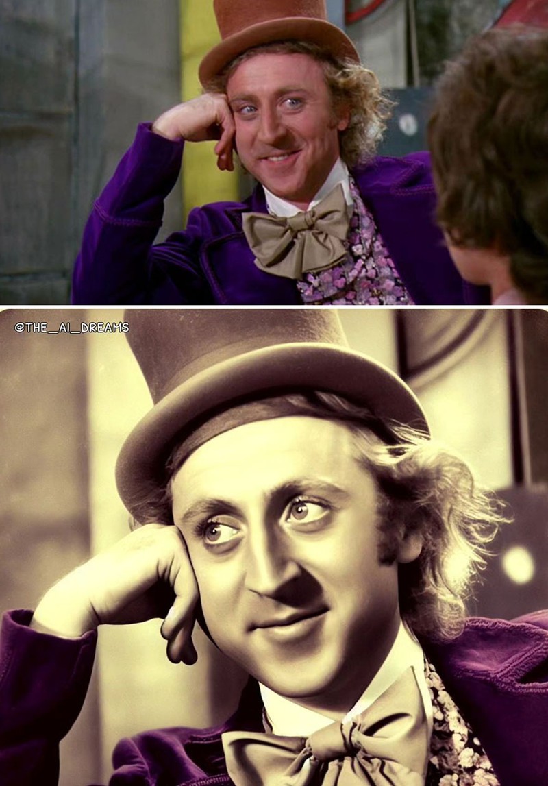 Bagaimana jadinya kalau meme yang kita lihat sehari-hari, gambarnya dipoles dengan AI dan dibuat seperti foto masa lalu. Menurut kalian lebih lucu yang mana?