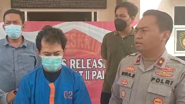 Jaka Perdana saat ditetapkan tersangka.