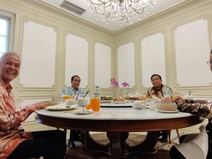 Begini Posisi Jokowi Saat Makan Siang dengan Anies, Ganjar dan Prabowo