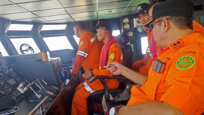 Kapal Basarnas menjemput WNI di Malaysia. (Istimewa)