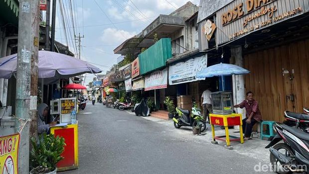 Kawasan Kampung Ketandan, Kota Jogja. Foto diunggah pada Senin (30/10/2023).