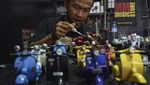 Keren, Miniatur Vespa Ini Dibuat dari Pipa Paralon Bekas Lho