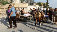 Kereta kuda digunakan karena Gaza dilanda krisis bahan bakar.  