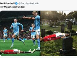Meme Monster Haaland Menggila Bantu Man City Bantai MU