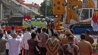 Menhub-Heru Budi Groundbreaking Proyek LRT Rute Velodrome-Manggarai