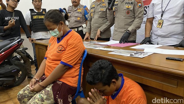 Pasutri pelaku curanmor di Surabaya